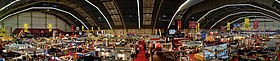 Panoramautsikt over tribunen i hall 1 på Dijon International and Gastronomic Fair 2015.