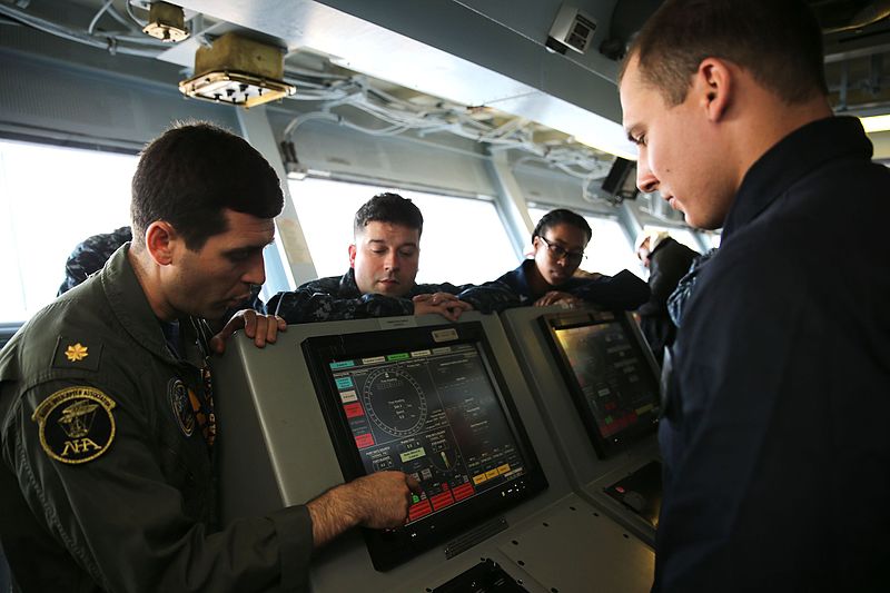 File:Ford Sailors conduct General Quarters drill 160414-N-GY005-030.jpg