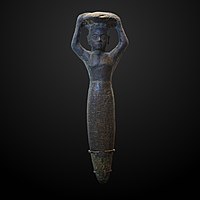 Foundation nail dedicated by Shulgi to the Elamite god Inshushinak, found in Susa. Louvre Museum