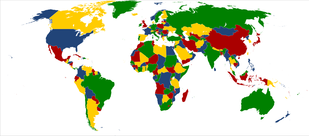 colorful world map