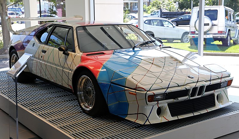 File:Frank Stella BMW M1 ProCar Art Car.fL (1979).jpg