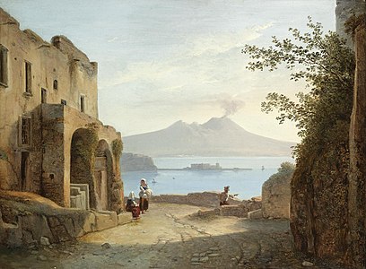 Vue de la baie de Naples depuis le Pausilippe par Franz Ludwig Catel.