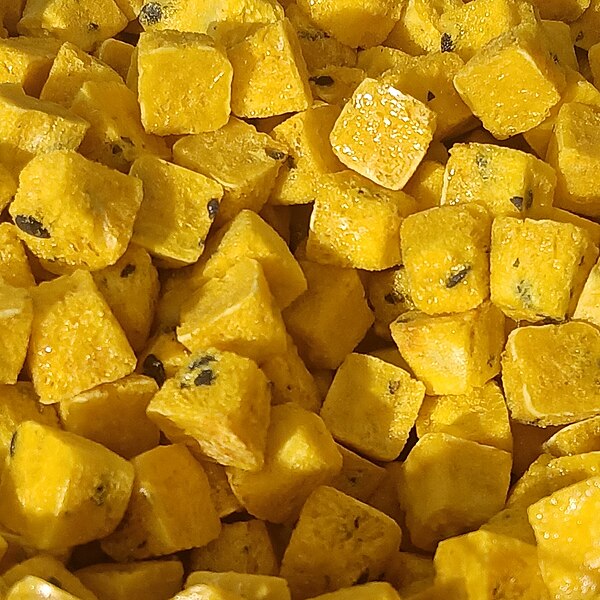 File:Freeze-dried passion fruit cubes.jpg