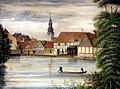 Gammel Mølle malet af vinhandler Bock c. 1830