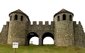 La Porta Praetoria, la porta dell'antica castra romana Porolissum