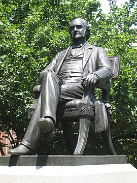 George Peabody patung, Mount Vernon Tempat, Baltimore, MD.jpg