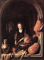 Thumbnail for File:Gerard Dou - Woman Peeling Carrot - WGA06634.jpg