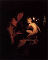 Юноша и девушка, разглядывающие статую Венеры при свете лампы. Около 1688-1692. Лейденская коллекция