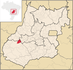 Localização de Palestina de Goiás em Goiás