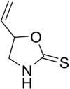 Chemical structure of goitrin Goitrin.png