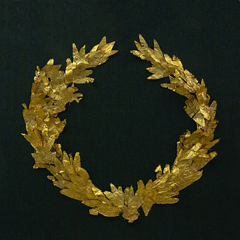 Golden laurel wreath