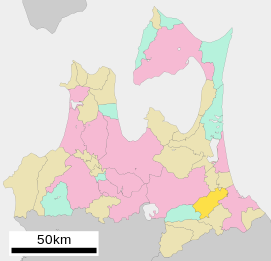 Lokasi Gonohe di Prefektur Aomori