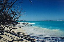 Plage de sable sur l’île Grande Glorieuse.