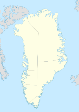 THU. Карта розташування: Гренландія
