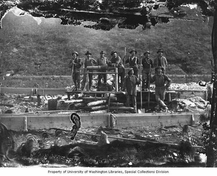 File:Group of miners near Dawson, Yukon Territory, circa 1900 (AL+CA 2724).jpg