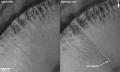 Gully Deposit in a Crater in the Centauri Montes Region.gif