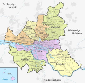 Bezirke in Hamburg