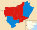 Harlow UK ward map 2023.svg