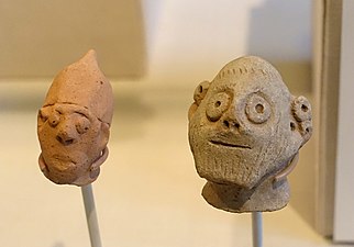 Head of bearded male, Amuq Valley, Chatal Hoyuk, Amuq O, Iron Age II-III, 900-550 BC, ceramic - Oriental Institute Museum, University of Chicago - DSC07638.JPG