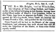 Thumbnail for Henry Bright (schoolmaster, born 1724)