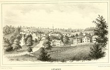 An 1862 image of Upland Township History of Delaware county, Pennsylvania, from the discovery of the territory included within its limits to the present time, with a notice of the geology of the county, and catalogues of its (14563646288).jpg