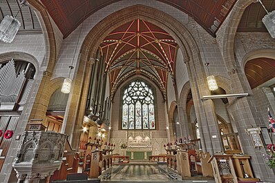 Inside Holy Trinity, South Shore's Parish Church which opened in 1837 Holy Trinity Church Blackpool.jpg