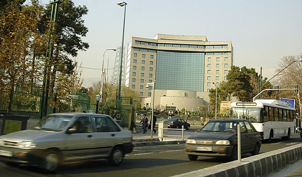 IRIB's northeast gate along Pahlavi Street, Tehran