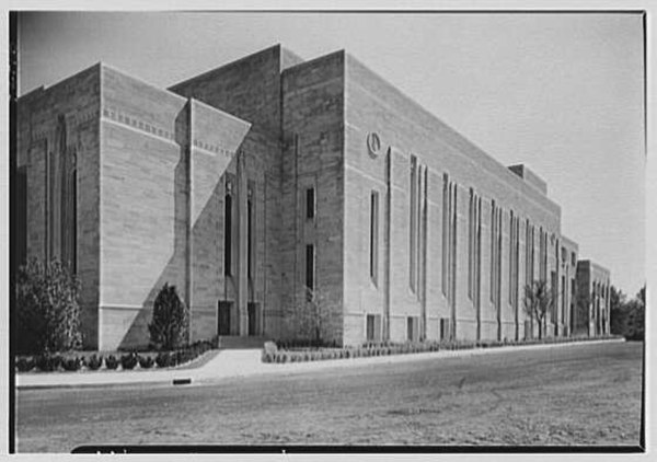 Indiana University's auditorium, developed by Eggers and Higgins in 1942