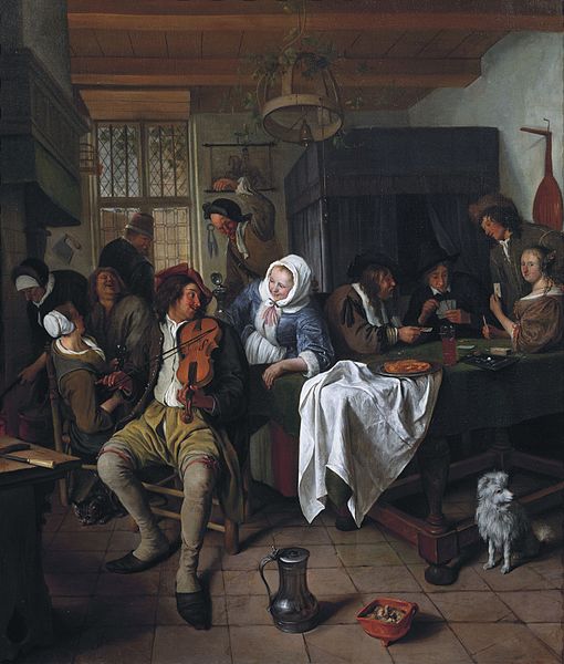 File:Interior of a Tavern with Card Players and a Violin Player, by Jan Steen.jpg