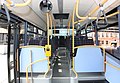 Čeština: Interiér autobusu typu Irisbus Crossway LE evidenční číslo 3898 ve vlastnictví Dopravního podniku hl. m. Praha při stanicování na Florenci na lince pro tělesně postižené