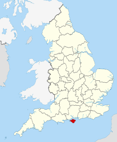 Poziția localității Isle of Wight