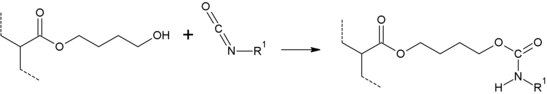 Isocyanate crosslinking of 4-HBA