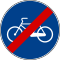 Italian traffic signs - fine pista ciclabile.svg