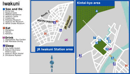 Iwakuni area maps