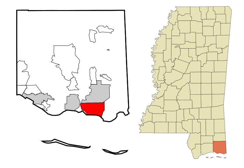 File:Jackson County Mississippi Incorporated and Unincorporated areas Pascagoula Highlighted.svg