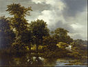 Jacob van Ruisdael - A Wooded Landscape with a Pond - Google Art Project.jpg