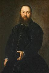 Retrato masculino (¿Agostino Doria?), de Jacopo Tintoretto. Ca. 1555.