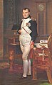 Napoleón Bonaparte, primeiro esposo de María Luísa. Retrato por Jacques-Louis David, 1812.