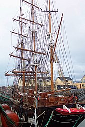 Jeanie Johnston replica at Fenit harbour