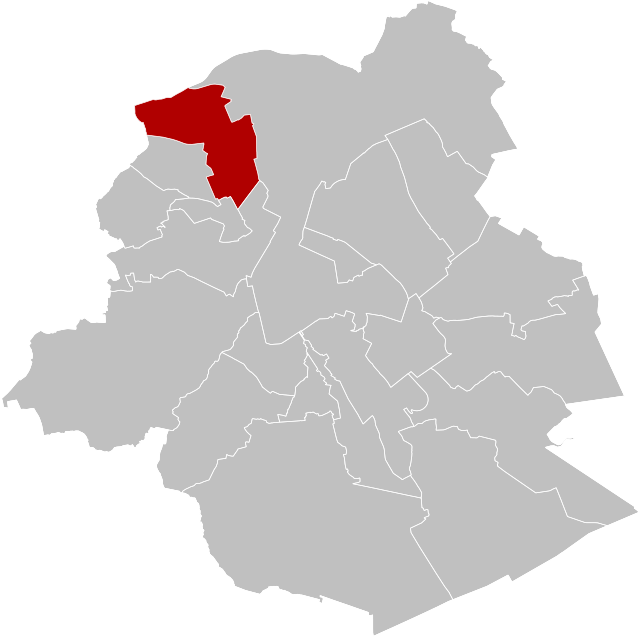 Položaj općine Jette unutar Briselske regije