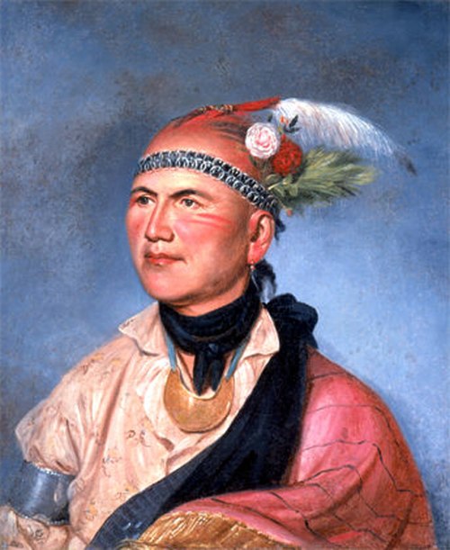 Portrait of Joseph Brant by Charles Willson Peale (1797)