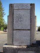 Памятник погибшим в бою 6 августа 1944