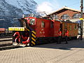 Sneslynge fra Jungfraubahn i Kleine Scheidegg
