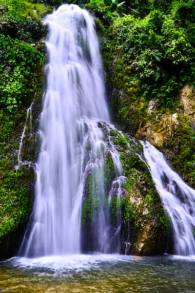 The Kangthi Langso waterfall, situated in Kangthi Village, approximate 12 kilometers away from Dengaon in Karbi Anglong district of Assam in India.