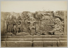 KITLV 12238 - Kassian Céphas - Reliefs on the terrace of the Shiva temple of Prambanan near Yogyakarta - 1889-1890.tif