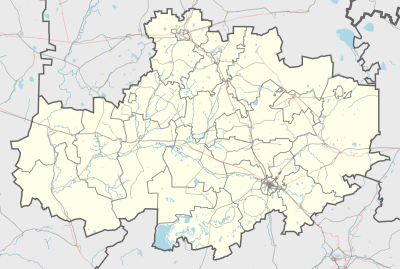 Карта розташування Казахстан Акмолинська область