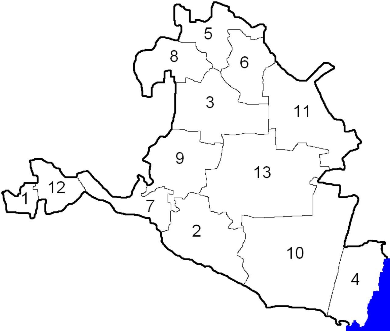 Карта калмыкии с границами районов