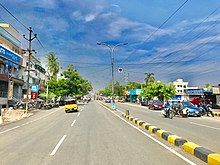 Karakachettu Road at Pedawaltair. Karachettu Road in Visakhaptnam.jpg