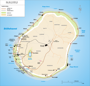 Kart over Nauru