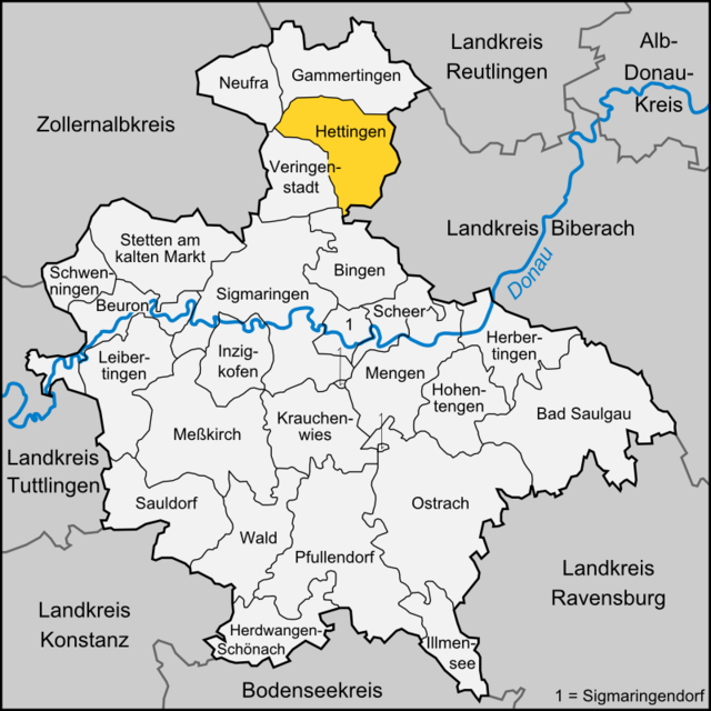 Hettingen - Localizazion